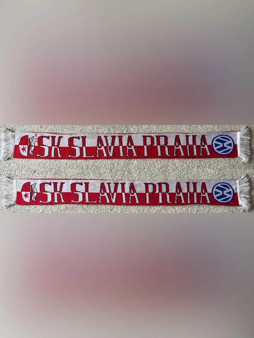 SK Slavia Prague Volkswagen Czech Republic Soccer Scarf